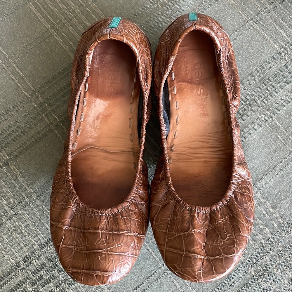 Tieks Brown Leather Flats